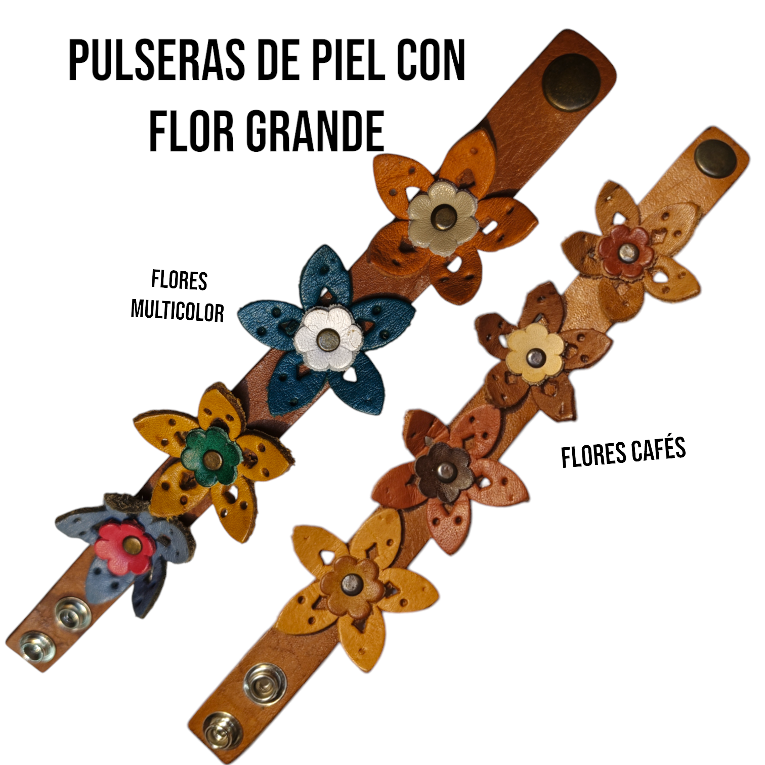 Pulsera con flores