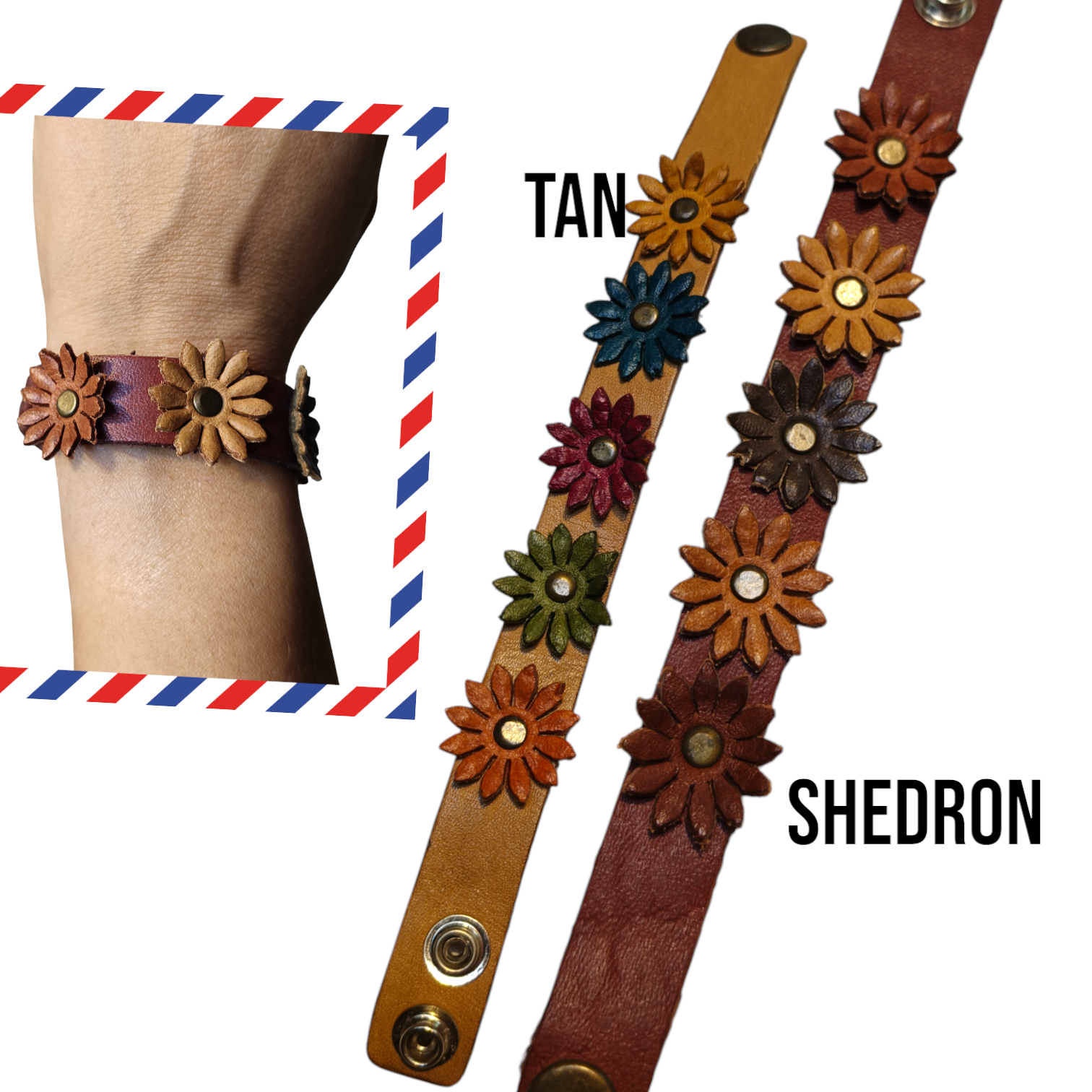 Pulseras flores chicas 4532 Izquierdo y Derecho Accesorios y Marroquinería Yo Soy Mexico